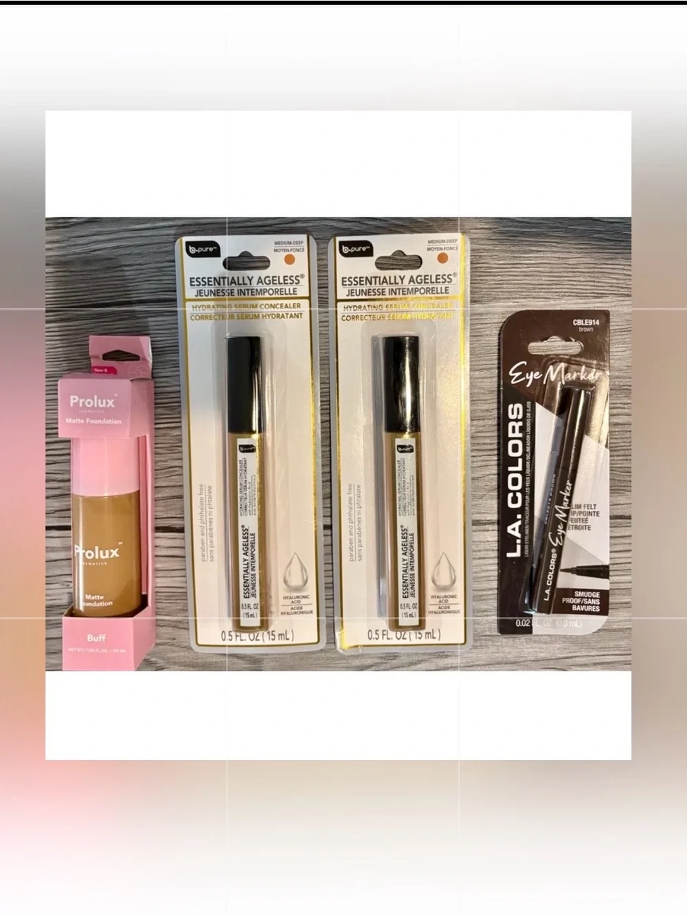 Bundle of 4 Makeup to include concealers and Eye Marker